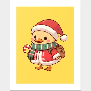 Cute Christmas Duck Posters and Art